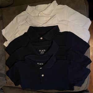 Boys uniform shirts size 5/6 & Boys uniform pants/shorts size 6